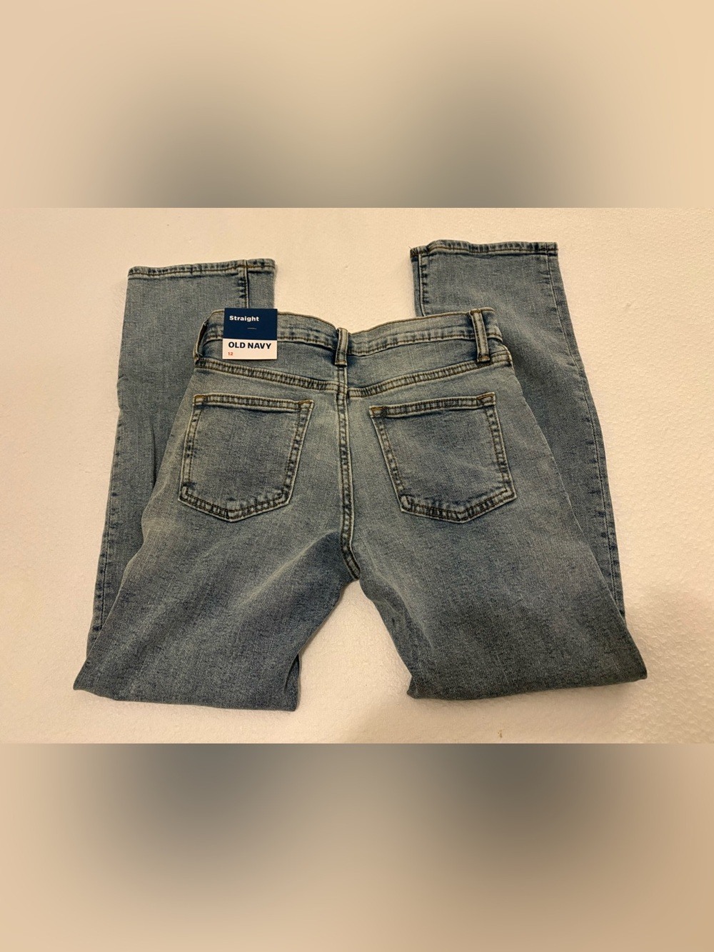 Old Navy Denim Blue Jeans Straight NWT Kids Boys SIZE 12